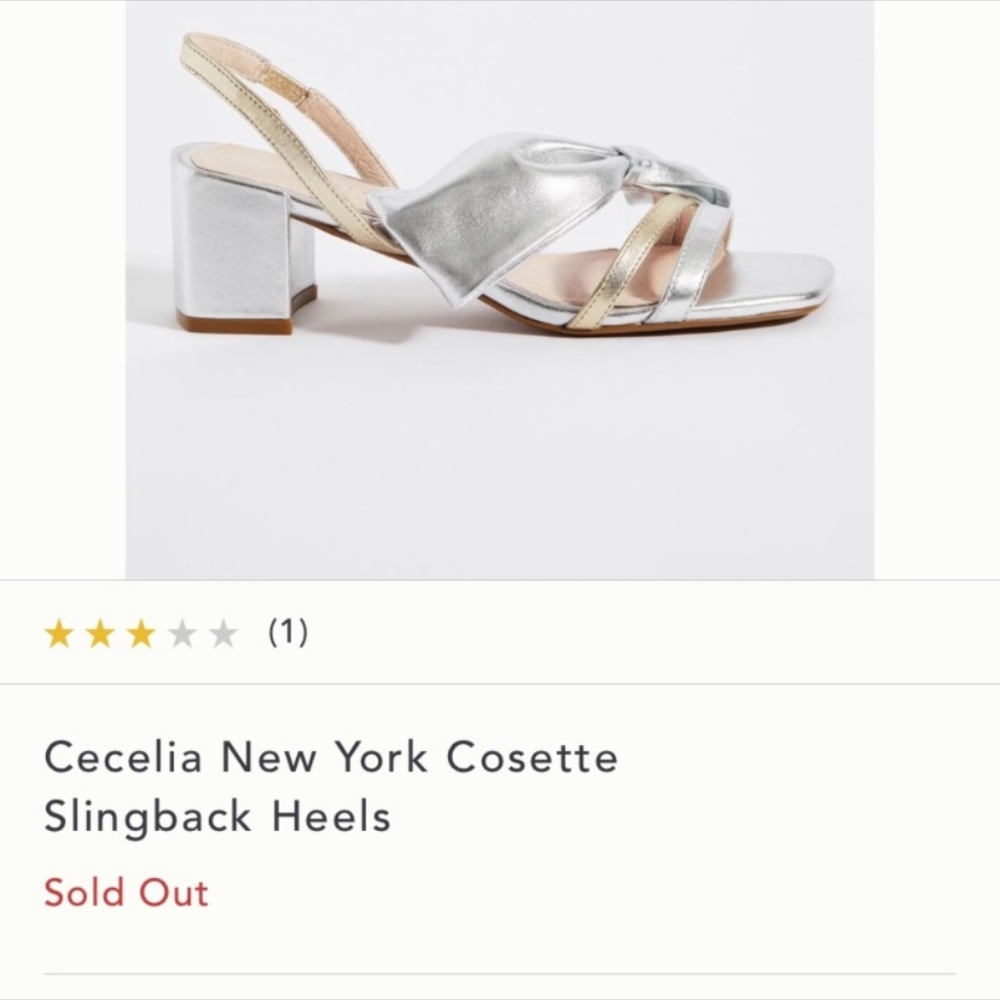 Anthropologie Cecelia NWT York Cosette Heels Size 7,5 (7M) - Picture 6 of 11